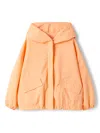 Il Gufo Elasticated Cuffs Jacket In Orange