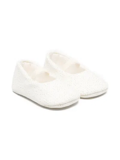 Il Gufo Babies' Elasticated Speckled Pre-walkers In White