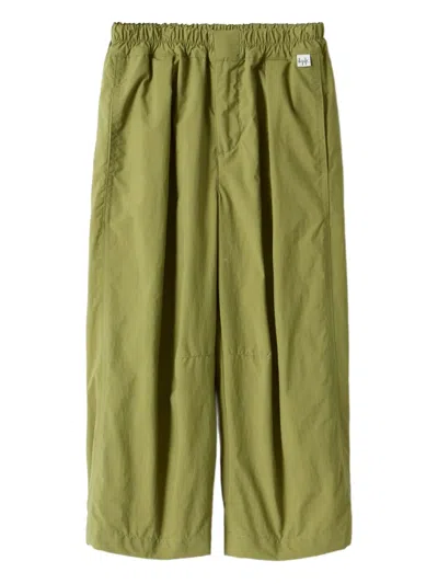 Il Gufo Kids' Elasticated Trousers In Green