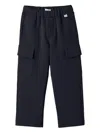 Il Gufo Elasticated-waist Cargo Track Pants In Black