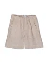 Il Gufo Elasticated-waist Linen Shorts In Neutrals