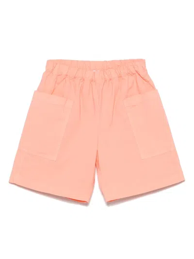 Il Gufo Kids' Elasticated-waist Shorts In Orange