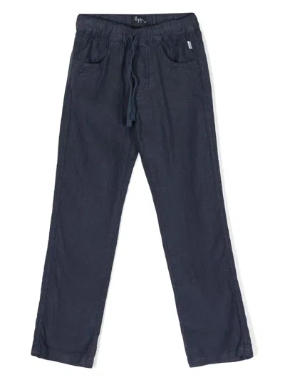Il Gufo Kids' Elasticated-waist Trousers In Blue