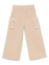 Shop Il Gufo Elasticated-waist Trousers In Neutrals
