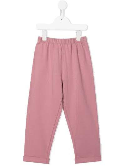 Il Gufo Kids' Elasticated-waist Trousers In Pink