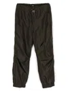 Il Gufo Elasticated-waistband Parachute Trousers In Green
