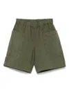 Il Gufo Elasticated-waistband Shorts In Green