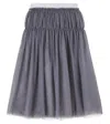 Il Gufo Embellished Tulle Skirt In Gray