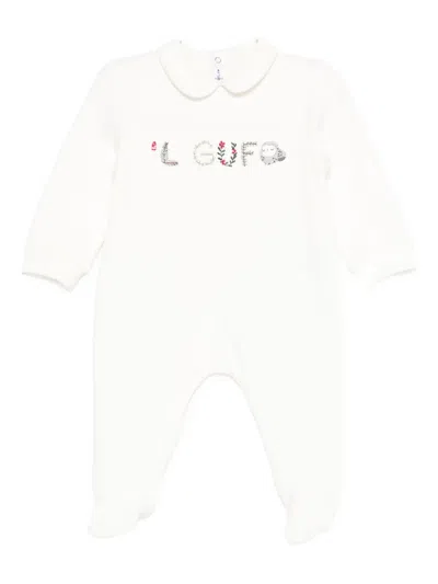 Il Gufo Embroidered Babywear In White