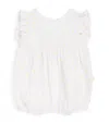 Il Gufo Embroidered Daisy Bodysuit In White