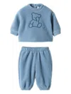 Il Gufo Embroidered-detail Pajamas (set Of Two) In Blue