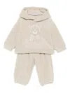 Il Gufo Embroidered Hooded Tracksuit In Neutral