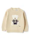Il Gufo Embroidered-motif Sweater In Neutrals
