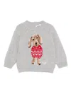 Il Gufo Embroidered Sweater In Gray