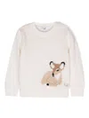 Il Gufo Round-neck Virgin Wool Jumper In 白色