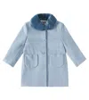 Il Gufo Single-breasted Coat In Blue