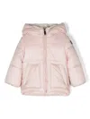 Il Gufo Faux-shearling-lining Hooded Padded Jacket In Pink