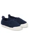 Il Gufo Faux Shearling Slip-on Sneakers In Blue