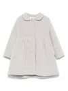 Shop Il Gufo Felted Coat In Grey
