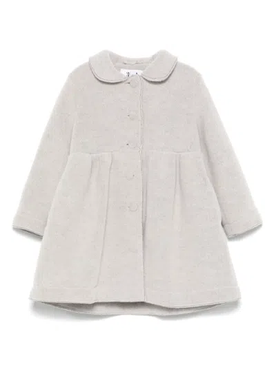 Il Gufo Babies' Felted Coat In Grey