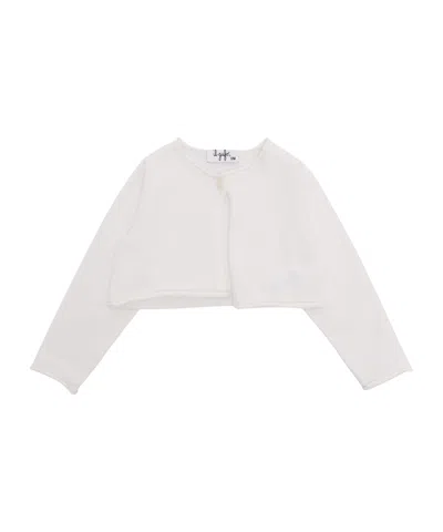 Il Gufo Fine-knit Cotton Cardigan In White