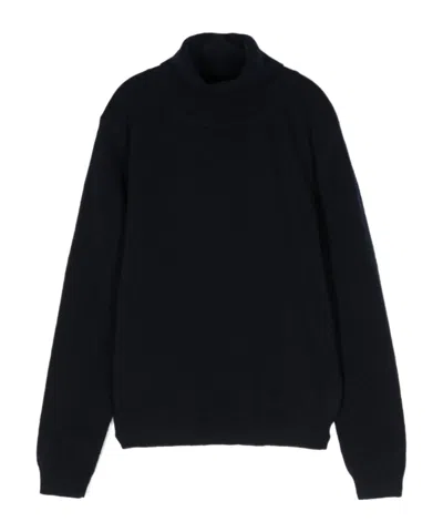Il Gufo Kids' Fine-knit Roll-neck Jumper In Black