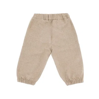 Il Gufo Flannel Shirt Kids In Beige
