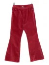 Il Gufo Flared Corduroy Trousers In Red