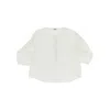 Il Gufo Flared Cut Linen Blouse Kids