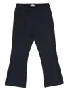 Il Gufo Pantaloni A Zampa Con Elastico In Vita In Blu