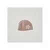 Il Gufo Fleece Beanie Hat With Flower Patch Kids In Pink