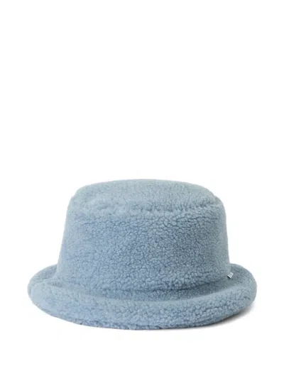 Il Gufo Kids' Fleece Bucket Hat In Blue