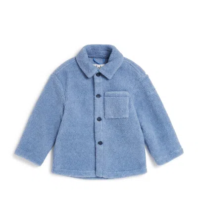 Il Gufo Kids' Fleece Jacket In Blue