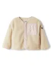 Il Gufo Fleece Jacket In Neutrals
