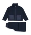Il Gufo Fleece Sweatshirt And Trousers Set In Blue