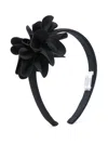 Il Gufo Floral-appliqué Headband In Blue