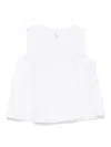 Il Gufo Embroidered Daisy Top In 白色