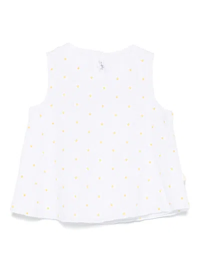 IL GUFO FLORAL-EMBROIDERED BLOUSE