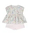 Il Gufo Floral-motif Shorts Set In White