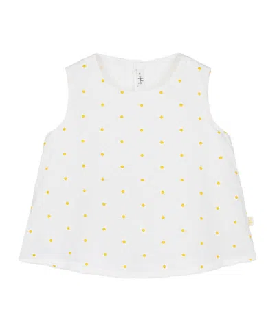 Il Gufo Floral Pattern Blouse In White