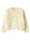 Il Gufo Floral-pattern Crew-neck Sweater In Neutral