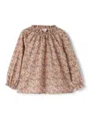 Il Gufo Floral-print Blouse In Neutrals