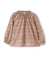 Il Gufo Floral-print Blouse In Nude