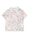 Il Gufo Floral-print Cotton Shirt In Pink