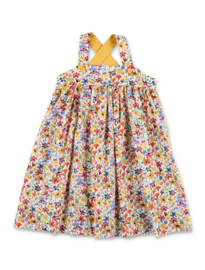 Il Gufo Kids' Dress Flower In Multicolor