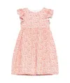 Il Gufo Floral-print Dress In Nude