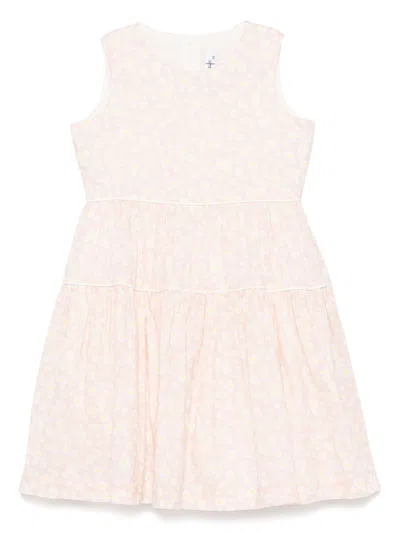 Il Gufo Kids' Floral-print Dress In Pink