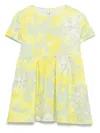 Il Gufo Floral-print Dress In Yellow