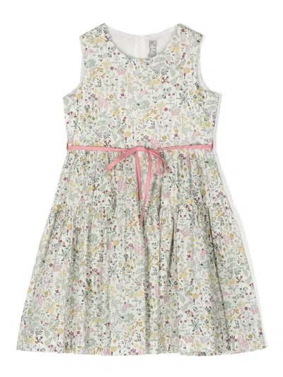 Il Gufo Kids' Dress Flower In Multicolor