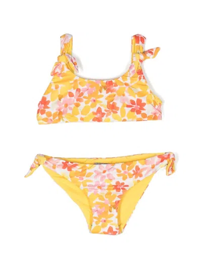 Il Gufo Kids' Bedruckter Bikini In Yellow
